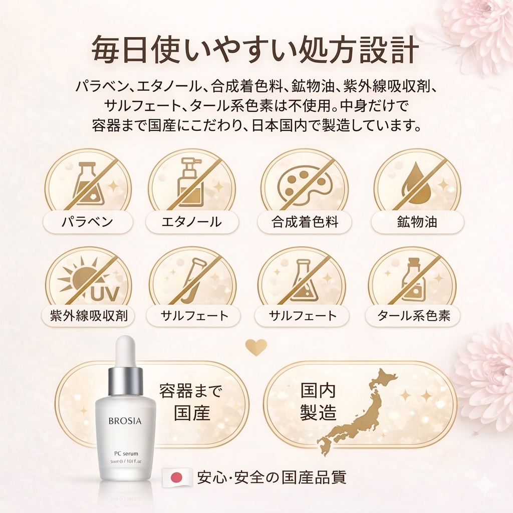 【予約販売：4/27〜発送】Renewal　BROSIA PC serum 定期便